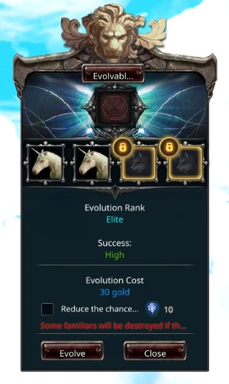 Familiar Evolution Window Filled